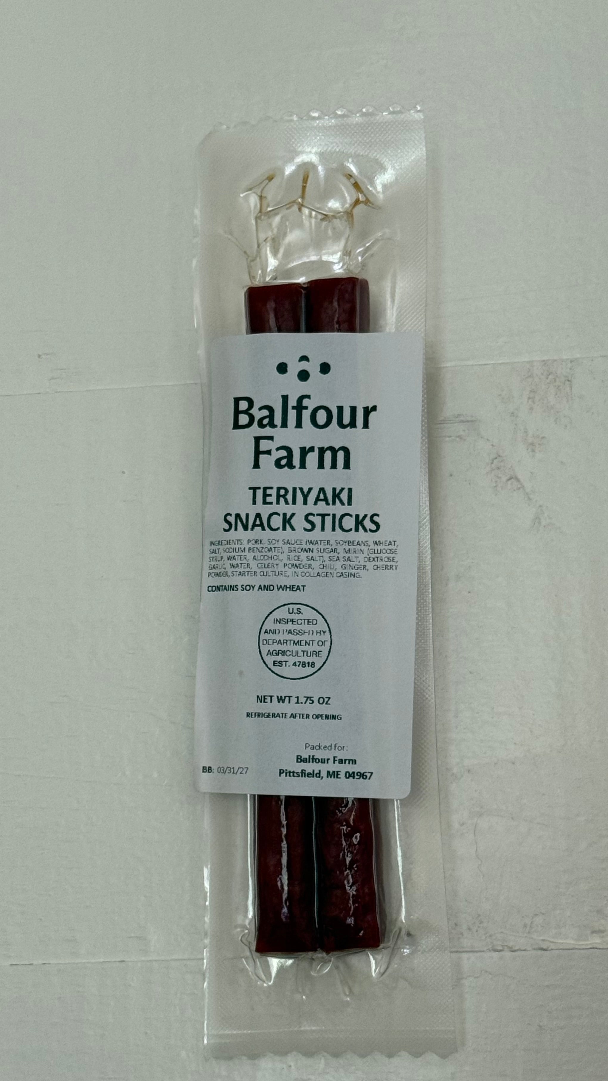 Teriyaki Snack Stick